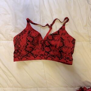 Adidas Ivy Park Allover Print Triangle Bra